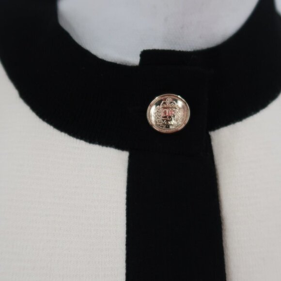 H&M Women's White Black Cardigan Size Small - Picture 3 of 6
